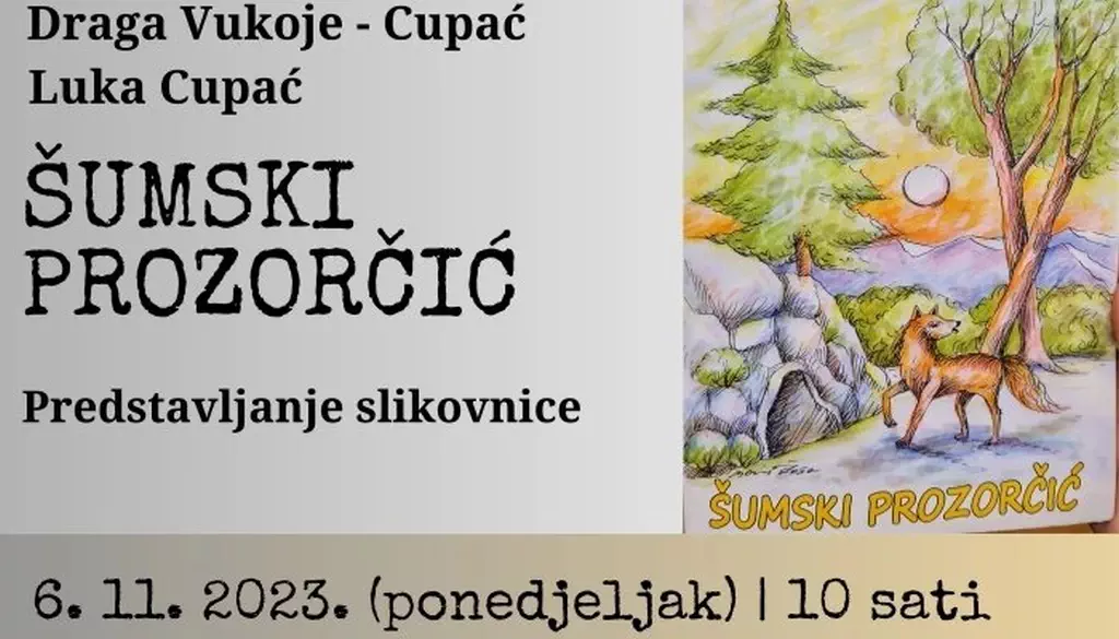 Predstavljanje slikovnice “Šumski prozorčić” - OG Portal
