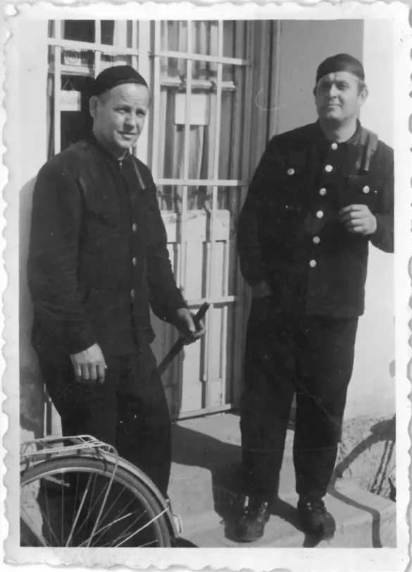 Lijevo Ive Blašković iz Žegara i Josip Novoselec iz Podvrha, dobro su se slagali, s puno međusobnog uvažavanja